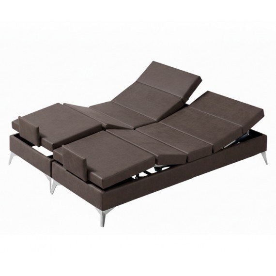 Cama Articulada Elétrica Samanta "Castanho" (1 Cama + 1 Colchão)