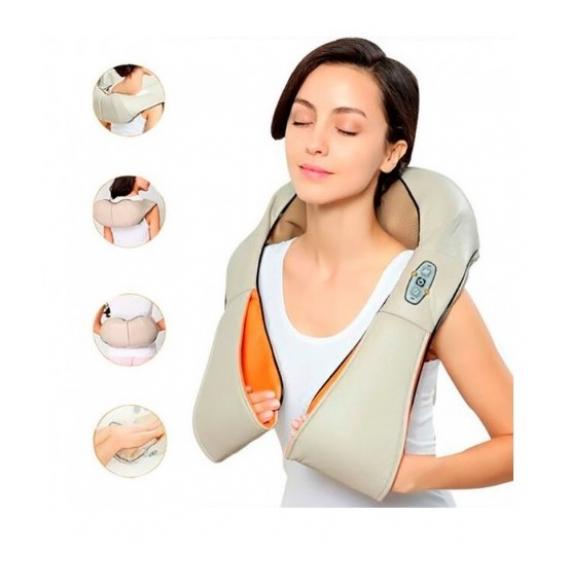 Massajador Shiatsu 3D com Infravermelhos Termoterapia